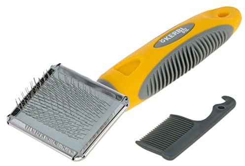 Kerbl Pet Carde Douce pour Rongeur Jaune/Gris, 16X6cm