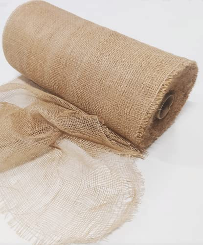 NG NICCOLAI - ROTOLO DI JUTA 100% NATURALE A TRAMA LARGA - MADE IN ITALY - ideale per: DECORAZIONE - RUNNER - BOMBONIERE E ALLESTIMENTI PER MATRIMONI - ARREDAMENTI - colore: NATURAL (50 cm. X 100 mt.)