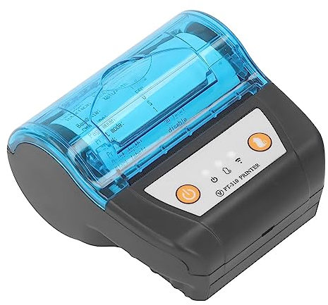 Tragbarer Bluetooth-Belegdrucker, 80-mm-Etikettendrucker, Kabelloses Thermodruckgerät, Eingebauter Akku für Reisen, Büro, Zuhause
