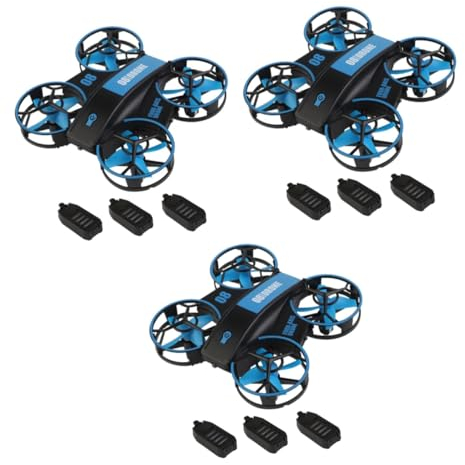 Abaodam 3St Quadcopter Mini-Drohne kinderdrohne Fast response drone LED drone Drohnen ferngesteuerter Hubschrauber RC-Drohne für Kinder LED-RC-Quadrocopter Fernbedienung Flugzeug Spielzeug