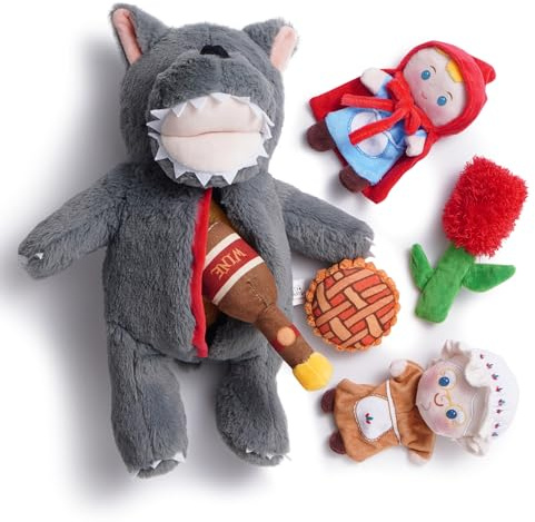 Nocciola Juguetes Chirriantes para Perros de Cuento de Hadas, Lindo Peluche Interactivo con Forma de Escondite, Rompecabezas Cognitivo, Juguete Masticable Arrugado para Cachorros y Todas Las Razas