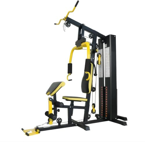 Multi Gym Machine Chest Press Lat Pulldown Leg Extension Single Station Modern Fitness
