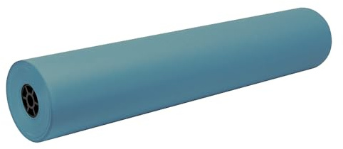 Riverside Paper Decorol Flame Retardant Colored Paper Rolls, 36in. x 1000ft., Sky Blue