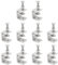 PINGEUI 10 Stück C Klemme, Mini Schraubklemme Schraubzwinge 304 Tischklemme, Heavy Duty Trägerklemme Kleine C Klemmen Schraub Metal für Zwingen, Klemmen & Spanner, DIY