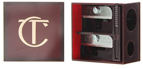 Charlotte Tilbury Pencil Sharpener - Dual-Size Cosmetic Sharpener for Eyeliner, Lip Liner & Eyeshadow Pencils - Fits Color Chameleon, Rock 'N' Kohl, The Classic & Lip Cheat Liners