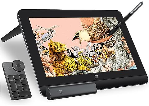 XP-PEN Artist Pro 16 (Gen 2) Tablette Graphique, Tablette Graphique Dessin avec Écran Laminé, Stylet Passif à 16K(16384) Niveaux de Pression, Résolution 2560 x 1600, 159% sRGB, Mini Clavier Fourni