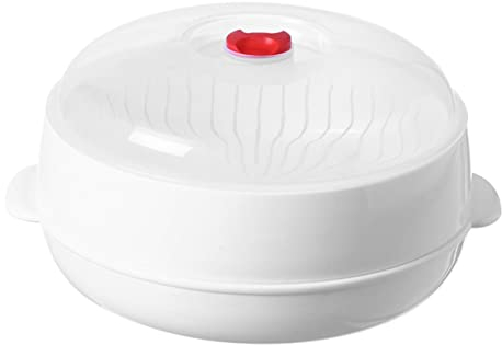 Vaporiera Per Microonde Con Coperchio Contenitore Per Cottura Vapore Per Pesce E Dumplings Design Pratico E Sicuro Facile Da Trasportare E Usare Cucina