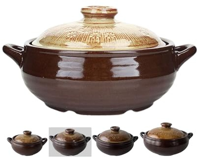 BALWOO Koreansk kruka [Buncheong] MUD GLAZE Lergods Ttukbaegi, naturlig keramisk lera matlagningsgryta, värmebeständig keramisk lergskruka, noll-spricka stenskål gryta soppa köksredskap, keramik