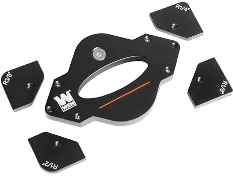 WEN 7-delad hörnradie jigg och mall set för routrar (RA001R)