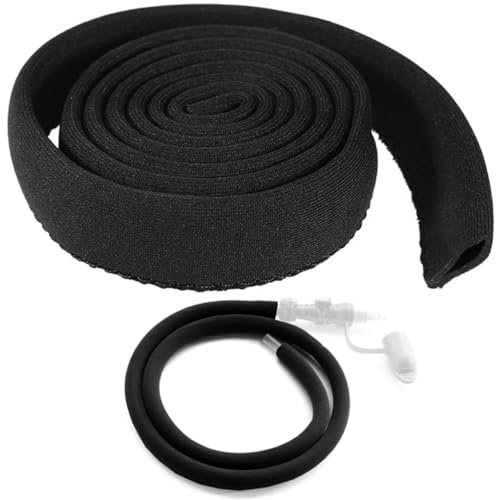 RALSPEC Paquete de hidratación con tubo de neopreno aislado y funda térmica para manguera. Compatible con Camelbak, Platypus, Osprey. Protección, Negro, Talla única