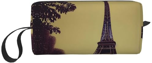 DRTGEDS Piccola borsa da viaggio con cerniera Torre Eiffel Parigi, mini custodia da viaggio per cosmetici, elettronica portatile, Torre Eiffel Parigi, Taglia unica