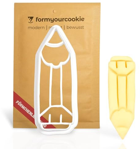 Ausstecher Stift Schulanfang Schulstart Ausstechform Bleistift Geometrie Zeichnen Schreiben Schulanfänger Geschenk Keksstempel Keksform FORMYOURCOOKIE