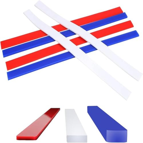 6PCS Dough Thickness Guides, Silicone Measuring Dough Strips, Non Stick Silicone Baking Ruler Rolling Pin Guides for Dumplings Noodles Fondant Biscuits Pies Baking