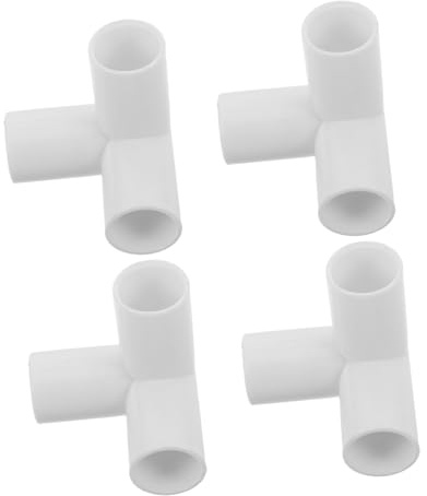 EPIGEIST Connettori in Plastica per Recinto Giochi Ragazzo Ragazza 4 Pezzi, Design Multifunzionale e Facile Installazione, Colore Bianco, Adatti per Interni e Spazi Esterni