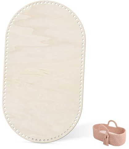 GDWD Fondo de cesta para tejer, fondo de madera para cesta tejida, suministros de cestería de cesta de madera, fondo de cesta tejida ovalada de madera natural, decoración del hogar DIY, suministros de
