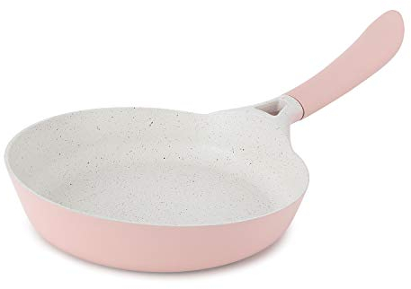CREATE / PAN STUDIO/Pfanne Pastellrosa Ø24cm / Aluminiumguss, Bakelitgriff, geeignet für alle Herdarten, robust und langlebig, leicht zu reinigen, PFOA-frei