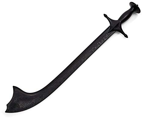 Nepali Martial Arts Black Polypropylene Plastic  Nepalese Kora  Training sword - V4