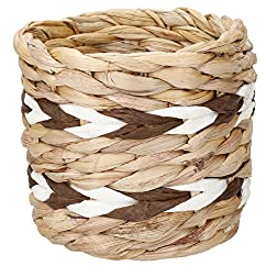 KitchenCraft - Pot de Fleurs en Jacinthe d'eau Tressée pour Petites Plantes d'Intérieurs, 11,5 x 11,5 x 11 cm