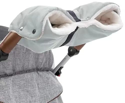Passeggino scaldamani per passeggino, misura universale, per passeggino, impermeabile, antivento, con pile termico per l'inverno (B)
