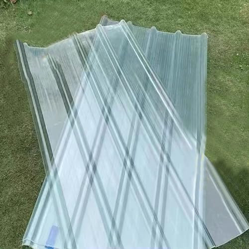 Placa de Iluminación Natural FRP,Paneles de Techo 1.2mm Capacidad Máxima de Carga 60kg,Panel para Tejado Corrugada Longitud 0,5 m-2,3 m Opcional,Panel de Repuesto (0.9x0.7m/35x28in)
