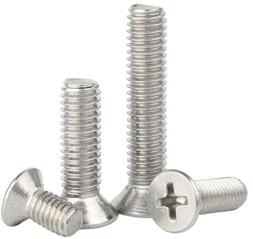 ORANXIN M5 x 35mm 10 Pcs Korsa Platt huvud Bultar Rostfritt stål 304 Försänkta bultar Maskin skruvar Metrisk Fästanordningar