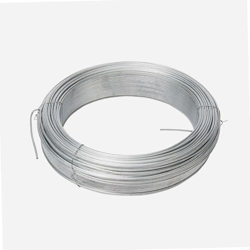 WERKA PRO Alambre galvanizado Ø2mm 100 m | Versátil, duradero, uso de jardín y bricolaje, valla, longitud 100 m, para refuerzo y seguridad