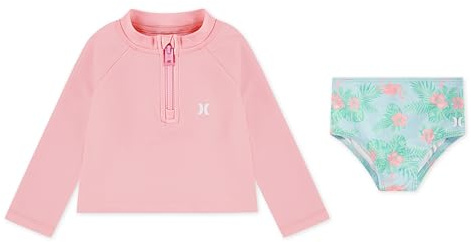 Long Sleeve Rash Guard Swim Suit 2-Piece Outfit Set