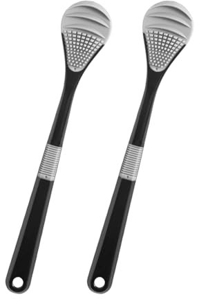 Lot de 2 brosses à langue à poils doux pour soin de la bouche doux Convient pour la maison, le bureau ou les voyages