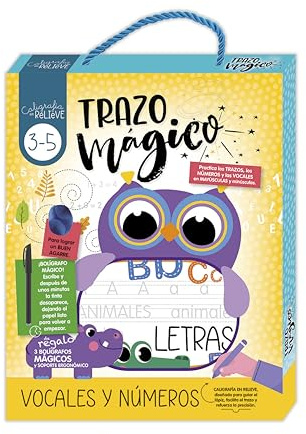 CALIGRAFIA EN RELIEVE ESTUCHE - VOCALES Y NUMEROS