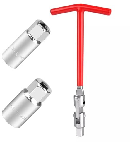 Crozgan T-Handle Spark Plug Socket Wrench Tool Set 16/21mm
