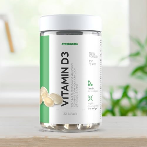 Prozìs Vitamin D3 120 capsule - Vitamina D3 - sostiene ossa, muscoli e rinforza sistema immunitario-
