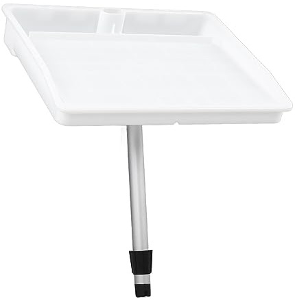 Bamjour Tabla para Cortar Cebo, Tabla para Cebo para Barcos, Mesa de Corte Ajustable de 460x370 Mm, Bandeja para con Escala para Pesca a Vela