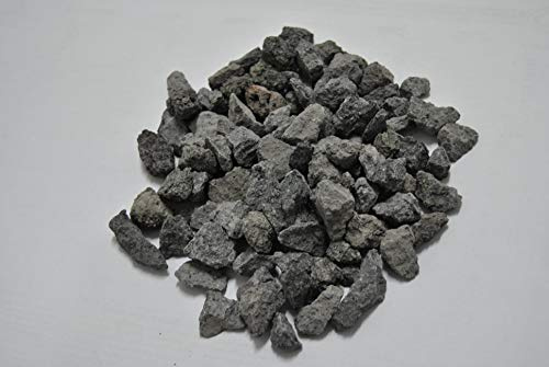 ICEA PREMISCELATI - 25 kg Ghiaia Grossa di Pietra LAVICA DELL'ETNA ASSORTITA da 4 MM A 32 MM Ideale per Barbeque A Gas - ARREDO Giardino - RIEMPIMENTO VASI - Decorativo - Colore Grigio