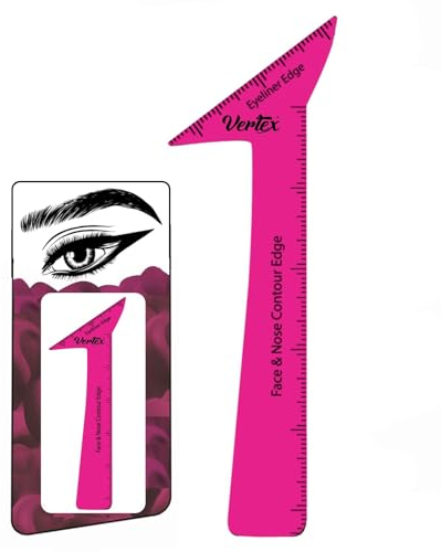 Eyeliner Stencils For Eyes Reusable Pencil - Waterproof Makeup Gel Liquid Liner Wing Tips Beginners Stickers Pads Pen Stamp Stencil Sharpener Eyebrow Brush Set Black Angled Cat Eye Brown Winged Tip