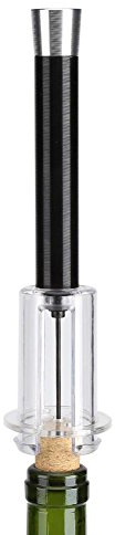 Hztyyier Ouvre-Bouteille de Vin Professionnel Tire-Bouchon Pompe Pression Accessoires de Vin pour Décapant de Liège Bouteilles Outil de Couverture(Le Noir) Bottle Openers Bottle Openers