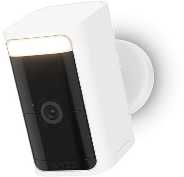 WYZE Wireless Outdoor/Indoor Battery Security Camera, 2.5K HDR Color Night Vision, Integrated Spotlight & Siren, Motion Detection, 2-Way Audio, Alexa & Google Assistant Compatible, Free Expert Support