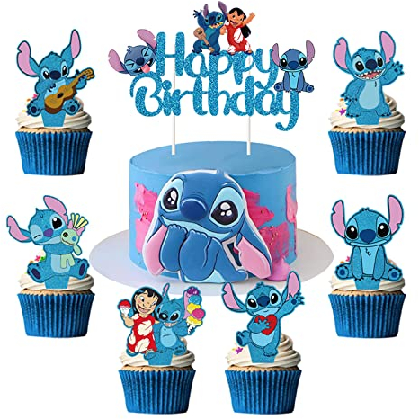 Kinder Tortendeko,25 PCS Geburtstag Kuchen Deko, Cake Topper, Kinder Geburtstagsdeko, Geburtstagdekoration für Kinder Geeignet
