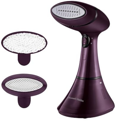 Russell Hobbs Ferro da Stiro Verticale a Vapore 2 impostazioni: 32g/min e 20g/min 1800W, Riscaldamento rapido, Ceramica, Accessori: Delicati & Rivestimenti da viaggio, Colour Control 27410-56