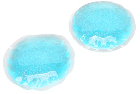 TOPINCN Almohadilla para los Ojos con Compresa Fría y Caliente, Material de Gel Redondo Azul para la Hinchazón, Alivio de la Tensión Ocular, Hombres, Mujeres, Trabajadores de Oficina, Estudiantes
