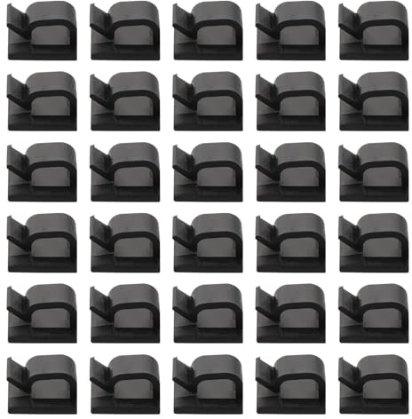 Holibanna Clips pour Câbles Auto-Adhésifs 100 Pièces Boucle Métallique pour Bureau et Maison Organisation de Fils