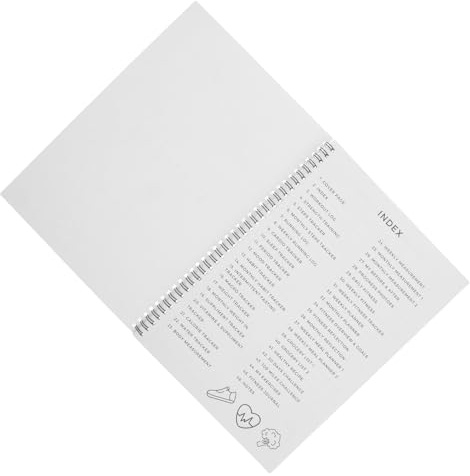 HOODANCOS Fitness Workout Journal med Tjocka Bläckresistenta Spiralbunden Träningsplanerare för Gym Hemmaträning Inkluderar Makrospårare för Kvinnor och