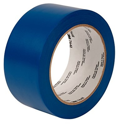 3M 764i General Purpose Vinyl Tape, 50 mm x 33 m, Blue, Pack of 24
