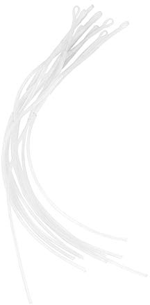 10 Stücke 30LB/50LB Fliegenfischen Schnur Loops Stecker Geflochtene Fliegenschleife Angelausrüstung Zubehör(50LB-Weiß)