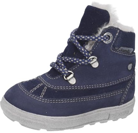 RICOSTA Ragazzo Stivali Paolo,Larghezza: Larga (Wms),Soletta Removibile,Sympatex,Stivali in Pelle d'Agnello,Foderato,Blu (See/Nautic / 180),24 EU