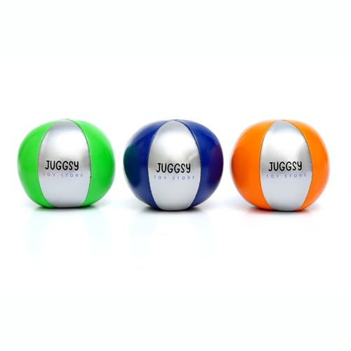 Juggsy Premium Jonglierbälle 3er Set - Langlebig, rutschfest, Profi-Qualität für Anfänger & Experten - Perfekt zum Lernen, Üben & Performance