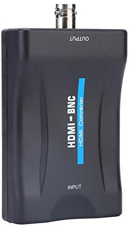 Ejoyous HDMI to BNC Composite Video and 3.5mm Audio Signal Converter Adapter, Supports NTSC/PAL, 480i 576i Standard Resolutions for HDMI Video Playback on Normal TVs, VHS VCRs/video