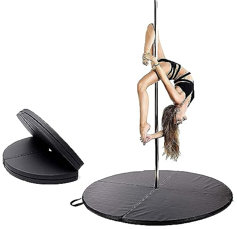 Pole Crash Matte, Pole Dance Sicherheits-Crash-Matte, Yoga-Übungs-Sicherheits-Tanzkissen, Fitness-Gymnastik-Tanzmatte, runde Tanzstangenmatten für Studios, Heimgebrauch