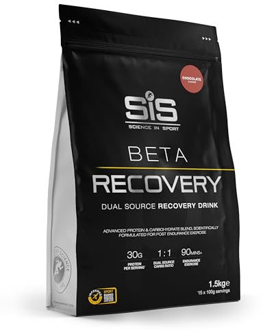 Science in Sport BETA Recovery Dual Source Recovery Drink | Chocolate Protein Powder - Advanced Carbohydrate & Whey Protein Blend for Post-Endurance Exercise | 30g Protein per Serving, 1.5kg
