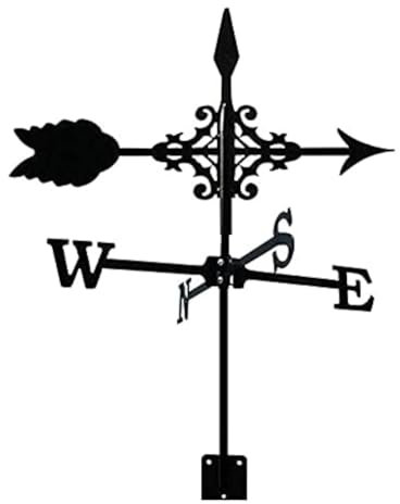 Povxlum Exquisite Ornament für Wetterfahne aus Metall Wetterfahne aus Metall mit Ornament