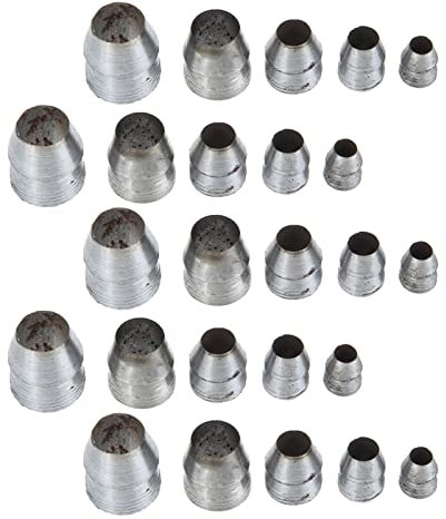 Healeved Round Iron Wedges for Hammer Installation 25pcs Set Garden Tool Wedge for Reinforcement